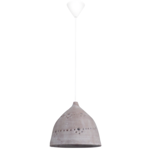 TERRA-03 1L Λευκό ONION Φ24 Κεραμεικό Μονόφωτο Heronia – 39-0008