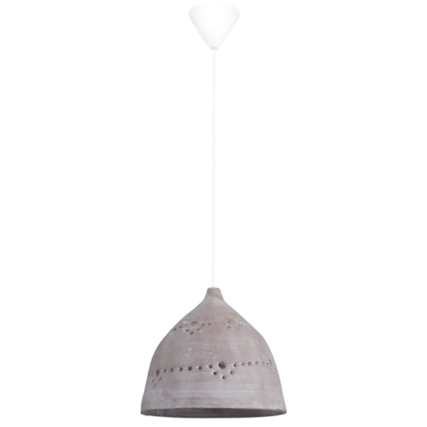 TERRA-03 1L Λευκό ONION Φ24 Κεραμεικό Μονόφωτο Heronia – 39-0008