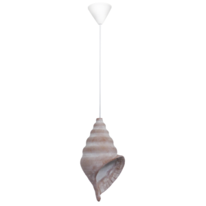 TERRA-01 1L Λευκό SHELL Κεραμεικό Μονόφωτο Heronia – 39-0013
