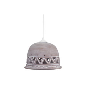 TERRA-02 1L Λευκό BELL Φ24 Κεραμεικό Μονόφωτο Heronia – 39-0002