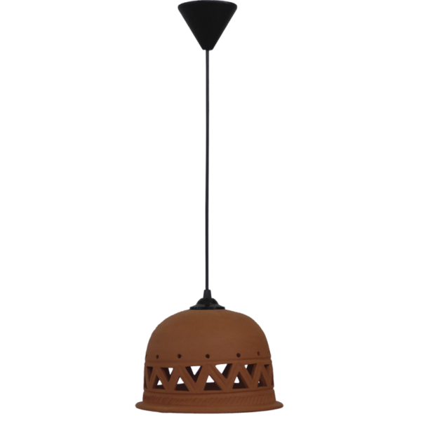 TERRA-02 1L Κεραμιδί BELL Φ24 Κεραμεικό Μονόφωτο Heronia – 39-0005