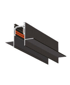 InLight Χωνευτή μαγνητική ράγα σε μαύρη απόχρωση D:1m (TR009-BL)