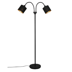 Φωτιστικό Δαπέδου Trio Lighting 2xE14 H130CM ΜΑΥΡΟ – R46332079