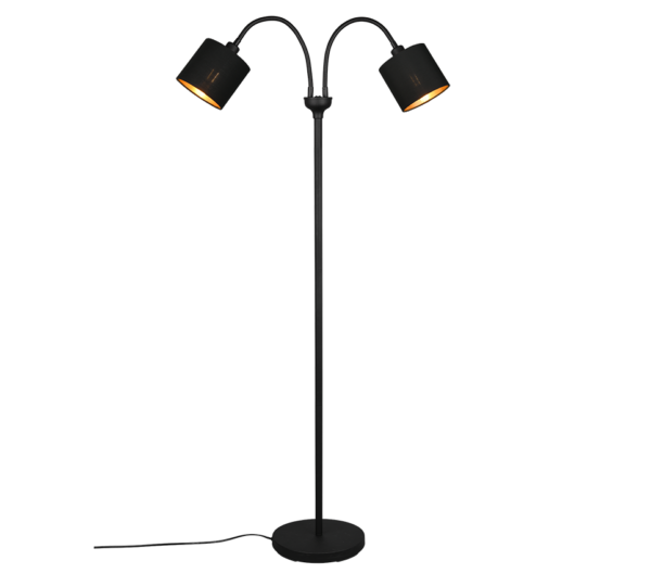 Φωτιστικό Δαπέδου Trio Lighting 2xE14 H130CM ΜΑΥΡΟ  - R46332079