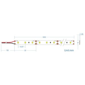 LED Ταινία 14.4W 12V CUBALUX Dimmable 1108lm/m 3000K Θερμό 5 Μέτρα CL50-0015