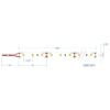LED Ταινία 14.4W 12V CUBALUX Dimmable 1108lm/m Αδιάβροχη IP65 Θερμό 3000K 5 Μέτρα CL50-0018