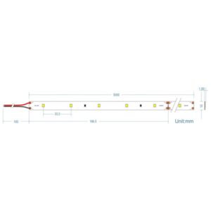 LED Ταινία 6W 24V CUBALUX Dimmable 448lm/m  Θερμό 2700K 5 Μέτρα CL50-0081