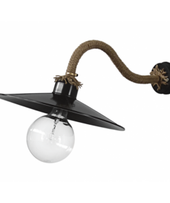 Απλίκα επιτοίχια  UT-180AP Σχοινί UT- Μαύρο  Heronia – 31-0980