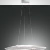 Κρεμαστό Φωτιστικό   Fabas Luce Vela LED 40W  Λευκό Dimmable  5400lm Θερμό 3000K – 3625-45-102
