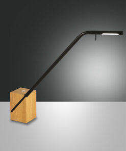 Επιτραπέζιο Φωτιστικό   Fabas Luce Viktor LED 7W  Μαύρο Με Dimmer  630lm Θερμό 3000K – 3385-30-101