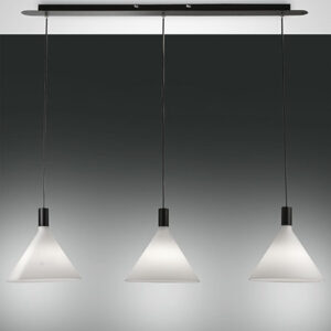 Κρεμαστό Φωτιστικό   Fabas Luce Vincent 3X E27 Λευκό     – 3665-48-102