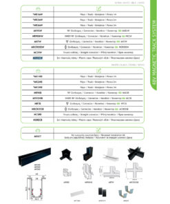 Σετ πλαστικές τάπες Μαύρες 2τμχ με Βίδες για Μαγνητική Ράγα Οροφής/Χωνευτή με Αυτάκια ACA – MSRECB