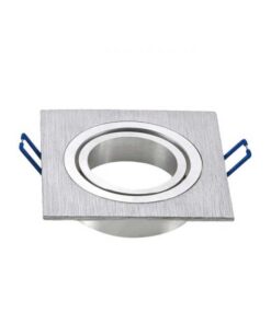 Τετράγωνο σποτ αλουμινίου για εντοιχισμένη τοποθέτηση, ιδανικό για μοντέρνο φωτισμό εσωτερικών χώρων.