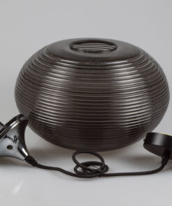 Κρεμαστό Φωτιστικό Οροφής Μονόφωτο E27 ø350 Γυαλί-Μέταλλο Μαύρο-Διάφανο V-TAC – 3880