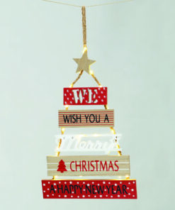 WOODEN SIGN XMAS TREE 20 ΘΕΡΜΑ LED ΛΑΜΠ ΜΠΑΤ: 2ΧAA(ΔΕΝ ΣΥΜΠ) IP20 4*39cm ACA – X07201190