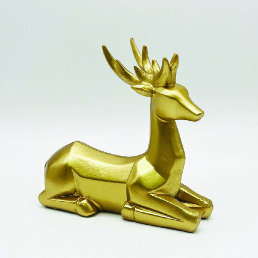ΔΙΑΚΟΣΜΗΤΙΚΟ RESIN ΕΛΑΦΙ  ΧΡΥΣΟ 16x6x15cm ACA – X156613