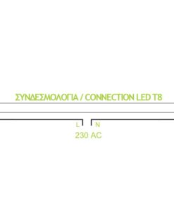 LED Λάμπα T8 G13 22W Diolamp 150cm 2150lm 320° Φυσικό Λευκό 4000K – 22T8NWE