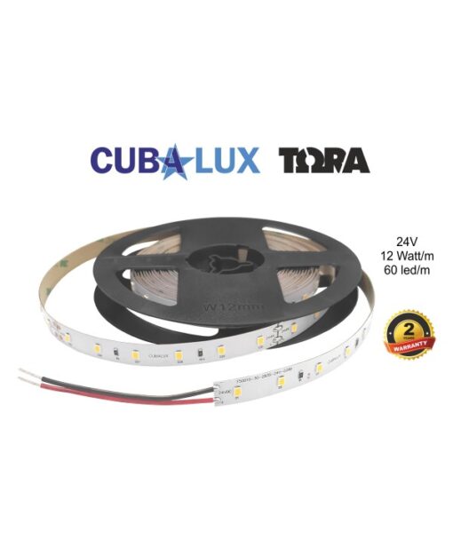 LED Ταινία 12W 24V CUBALUX Dimmable 996lm/m Αδιάβροχη IP65 Θερμό 2700K 5 Μέτρα CL50-0099
