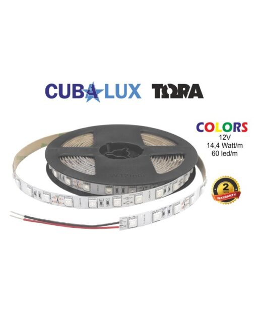 LED Ταινία 14.4W 12V CUBALUX Dimmable 180lm/m Μπλε 5 Μέτρα CL50-0028