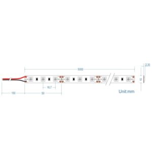 LED Ταινία 14.4W 12V CUBALUX Dimmable 180lm/m Μπλε Αδιάβροχη IP65  5 Μέτρα CL50-0042
