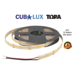 LED Ταινία 12W 24V CUBALUX Dimmable Dotless 1008lm/m Θερμό 3000K 5 Μέτρα CL50-0112