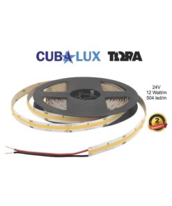 LED Ταινία 12W 24V CUBALUX Dimmable Dotless 1008lm/m Θερμό 3000K 5 Μέτρα CL50-0112