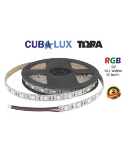 LED Ταινία 14.4W 12V CUBALUX Dimmable Αδιάβροχη IP65 RGB Πολύχρωμη 5 Μέτρα CL50-0046