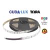 LED Ταινία 7.2W 12V CUBALUX Dimmable RGB Πολύχρωμη 5 Μέτρα CL50-0027