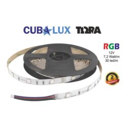 LED Ταινία 7.2W 12V CUBALUX Dimmable RGB Πολύχρωμη 5 Μέτρα CL50-0027