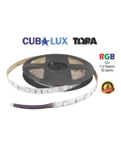 LED Ταινία 7.2W 12V CUBALUX Dimmable RGB Πολύχρωμη 5 Μέτρα CL50-0027