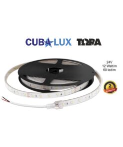 LED Ταινία 12W 24V CUBALUX Dimmable 1068lm/m Αδιάβροχη IP68 Θερμό 3000K 5 Μέτρα CL50-0087