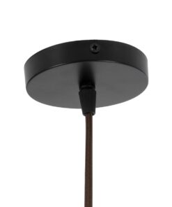 GloboStar® KENTUCKY 01890 Vintage Κρεμαστό Φωτιστικό Πλέγμα Μονόφωτο 1 x E27 IP20 Καφέ Μέταλλο – Μ50 x Π50 x Υ48cm