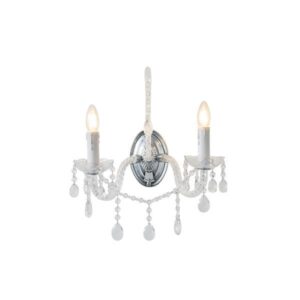 ΑΠΛΙΚΑ ΤΟΙΧΟΥ ΜΕΤΑΛΛΟ-ΓΥΑΛΙ 2XE14 ΜΑΧ 15W 330X425mm ΜΕΤΑΛΛΙΚΟ ARTE ILLUMINA KRISTALLO
