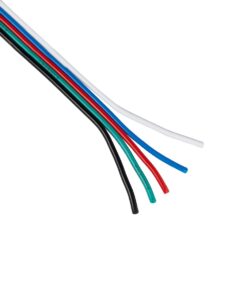 GloboStar® 70737 Εύκαμπτο Πλακέ Καλώδιο 1m RGBW 5 x 0.75mm²