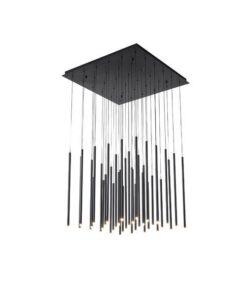 ΦΩΤΙΣΤΙΚΟ ΚΡΕΜΑΣΤΟ ΑΛΟΥΜΙΝΙΟ LED 72W 3000K 7200Lm 800X1500mm ΜΑΥΡΟ ARTE ILLUMINA CASCADE