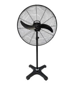 ΑΝΕΜΙΣΤΗΡΑΣ ΒΙΟΜΗΧΑΝΙΚΟΣ ΜΕΤΑΛΛΙΚΟΣ ΟΡΘΟΣΤΑΤΗΣ ΜΑΥΡΟΣ ΜΕ ΚΟΝΤΡΟΛ Φ66 115W DC ΜΟΤΕΡ