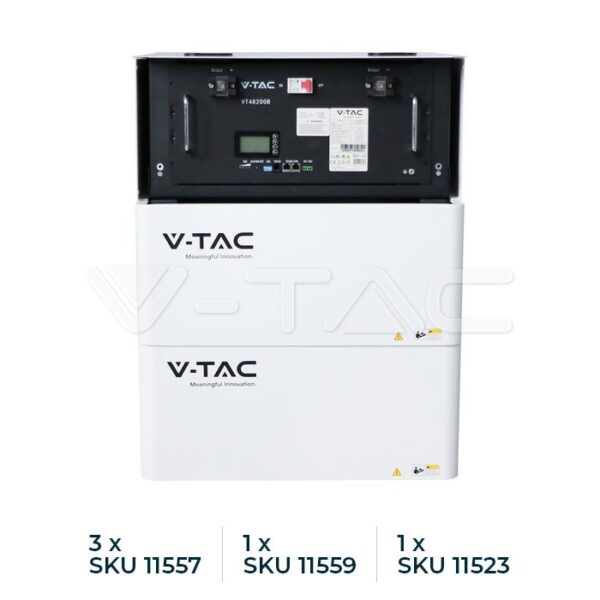Σετ 10kW Τριφασικό Deye Inverter 11542 + 9.6kWh Μπαταρίες Φωτοβολταϊκών 11523  V-TAC – 12318VT