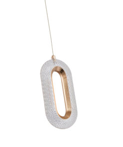 ΦΩΤΙΣΤΙΚΟ ΚΡΕΜΑΣΤΟ AΛΟΥΜΙΝΙΟ ΜΟΝΟΦΩΤΟ LED 9W 3000K 780Lm 120X1250mm POZ ΧΡΥΣΟ ARTE ILLUMINA KRIKO 144-16060