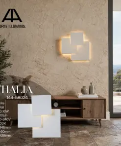 ΦΩΤΙΣΤΙΚΟ TOIXOY LED 16W 1400Lm 3000Κ 450X440mm ΛΕΥΚΟ ARTE ILLUMINA THALIA EUROLAMP – 144-58024