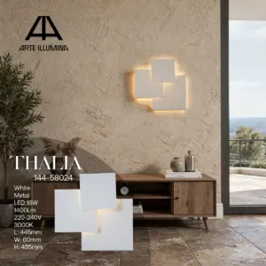 ΦΩΤΙΣΤΙΚΟ TOIXOY LED 16W 1400Lm 3000Κ 450X440mm ΛΕΥΚΟ ARTE ILLUMINA THALIA EUROLAMP – 144-58024