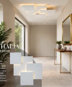 ΦΩΤΙΣΤΙΚΟ TOIXOY ΜΕΤΑΛΛIKO LED 30W 2600Lm 3000Κ 550X550mm ΛΕΥΚΟ ARTE ILLUMINA THALIA EUROLAMP – 144-58025