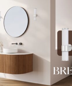 ΑΠΛΙΚΑ ΜΠΑΝΙΟΥ ΤΟΙΧΟΥ 6W 600Lm 3CCT(3000-4000-6000K) 400mm IP44 ΝΙΚΕΛ ARTE ILLUMINA BREEZE EUROLAMP – 144-80539