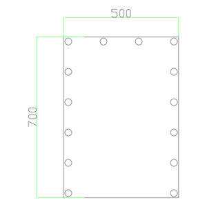 ΚΑΘΡΕΠΤΗΣ ΜΑΚΙΓΙΑΖ ΠΑΡΑΛΛΗΛΟΓΡΑΜΜΟΣ LED 14W 1000Lm 85-265V 50X70 CM ARTE ILLUMINA MIRO EUROLAMP – 144-88009