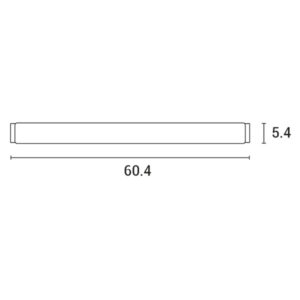 ΦΩΤΙΣΤΙΚΟ ΜΠΑΝΙΟΥ LED 10W 900Lm 4000K 605X54X65 IP44 ΝΙΚΕΛ ARTE ILLUMINA IRON 1 EUROLAMP – 145-21104