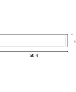 ΦΩΤΙΣΤΙΚΟ ΜΠΑΝΙΟΥ LED 16W 4000K 604X75X66 IP44 ΝΙΚΕΛ MAT ARTE ILLUMINA IRON 5 145-21108