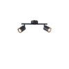 ΣΠΟΤ ΜΕΤΑΛΛΙΚΟ ΔΙΦΩΤΟ 2XGU10 Max 7W 300X80X155mm ΜΑΥΡΟ ARTE ILLUMINA OLYMP
