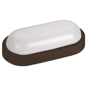 ΦΩΤΙΣΤΙΚΟ ΤΟΙΧΟΥ ΟΒΑΛ LED 12W 205X105X54 3000K IP54 ΜΑΥΡΟ PLUS ARTE ILLUMINA