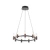 ΦΩΤΙΣΤΙΚΟ ΚΡΕΜΑΣΤΟ ΑΛΟΥΜΙΝΙΟ LED 43W 3000K 4300Lm Φ630XΗ1500mm ΜΑΥΡΟ-ΚΑΦΕ  ARTE ILLUMINA VELAS