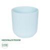 GloboStar® Artificial Garden SEMINYAK 20519 Διακοσμητική Κεραμική Γλάστρα Λευκή Π17 x M17 x Υ17
