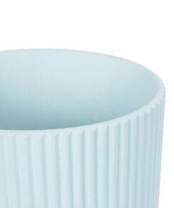 GloboStar® Artificial Garden SEMINYAK 20519 Διακοσμητική Κεραμική Γλάστρα Λευκή Π17 x M17 x Υ17